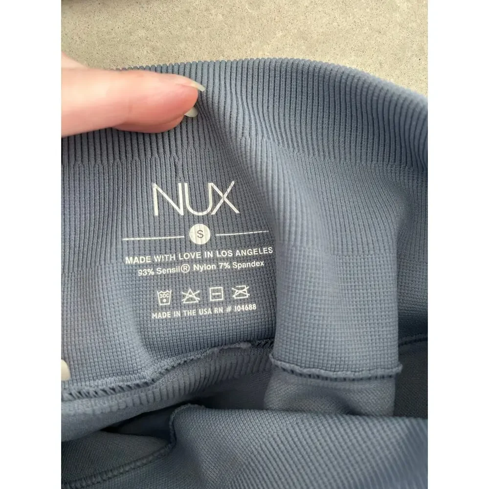 NUX Active Moderate Compression Leggings in Blue Slate - S
